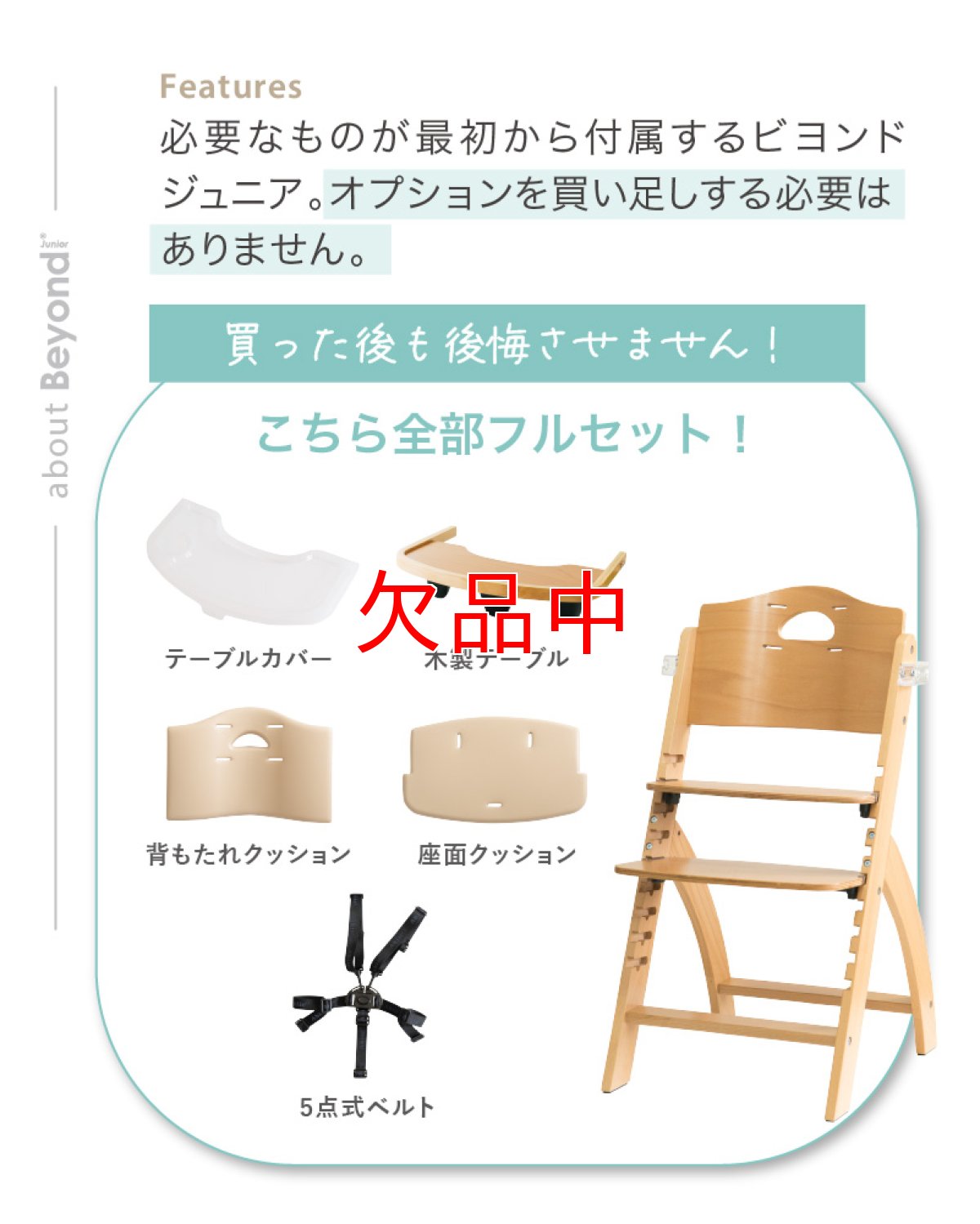画像7: 【アウトレット】 ビヨンドジュニア ハイチェア (7)