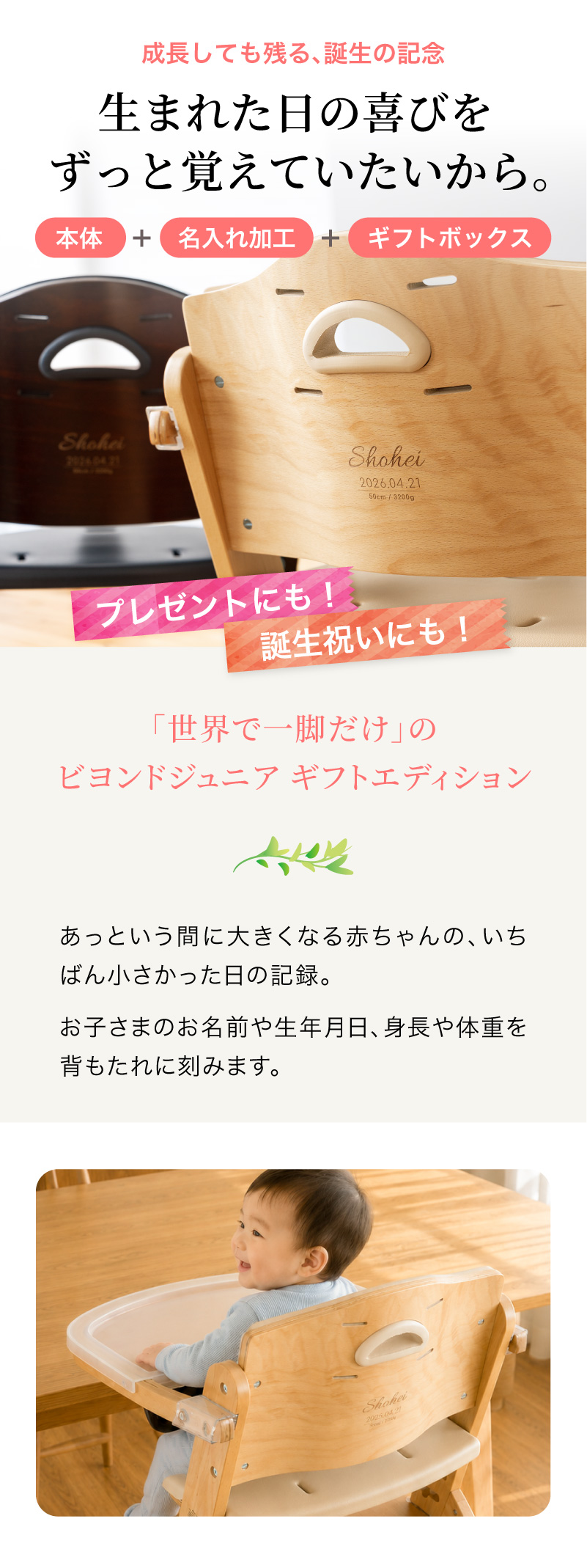 世界で一脚だけのビヨンドジュニアギフトエディション