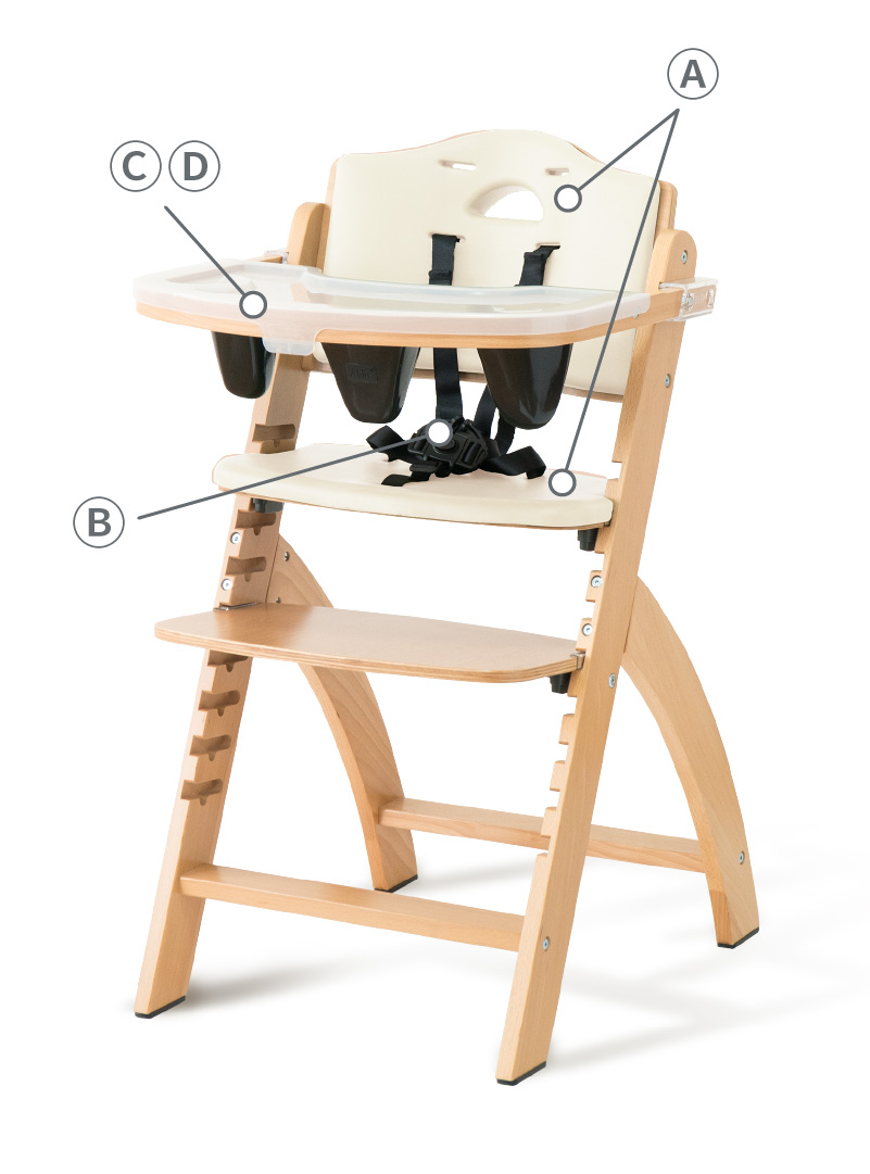 クッションやベルトなど付属